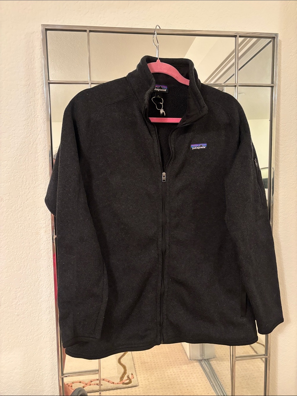 Patagonia Black Full-Zip Lightweight Fleece Jacket
